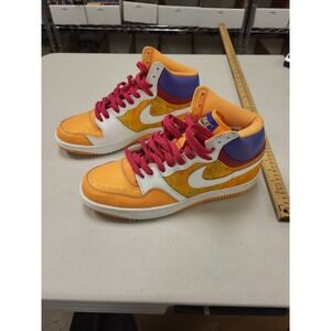 Nike Son of Force High Top Sneakers Orange‎ White Purple Leather Mens Size 11